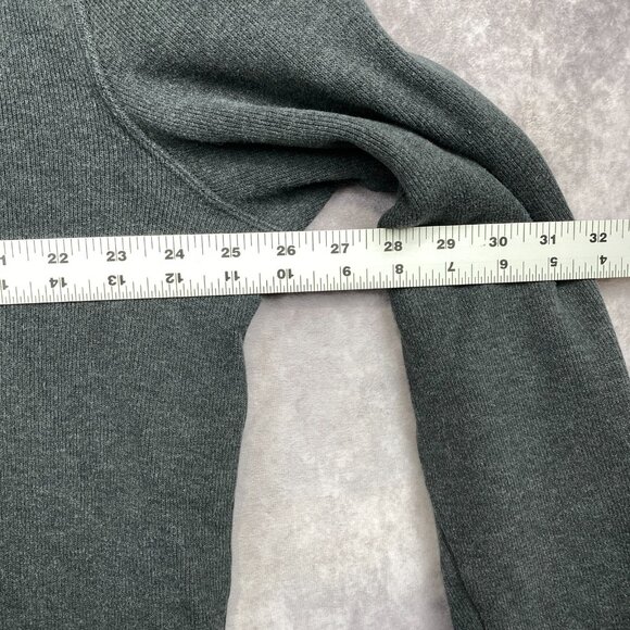 Polo Ralph Lauren 1/4 Zip Sweatshirt Mens Large Gray Preppy Casual Maroon Pony - Picture 8 of 9